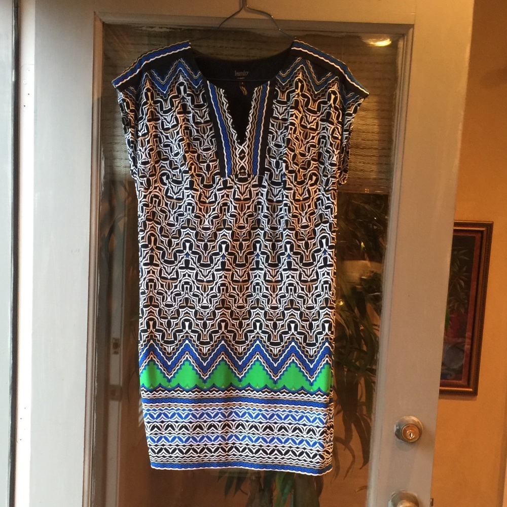 Laundry By Shelli Segal Geometric Print Dress